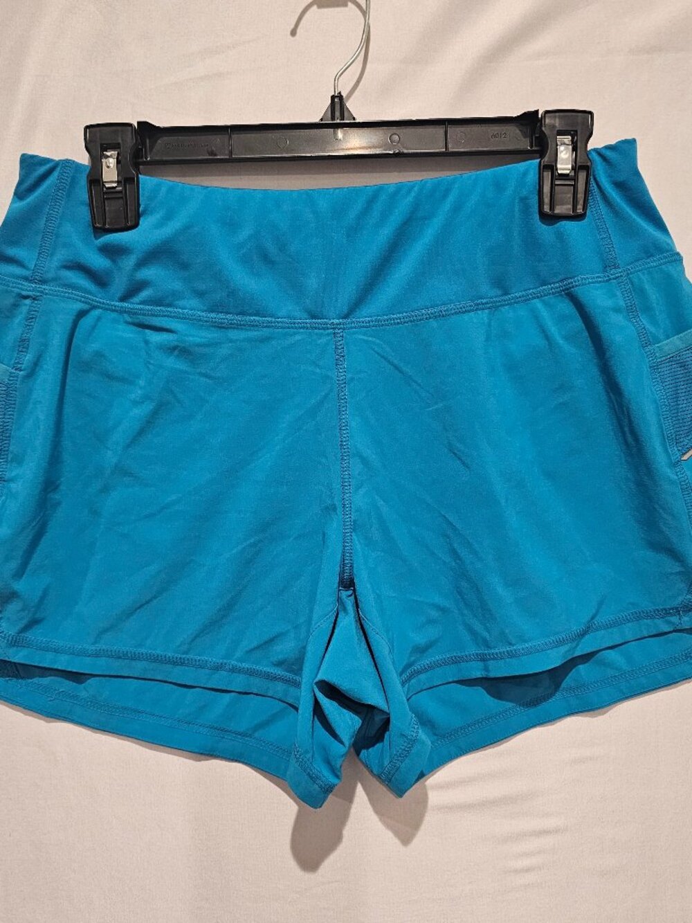 Athleta Women's Blue Layered Running Shorts Size Small S Stretch Athletic